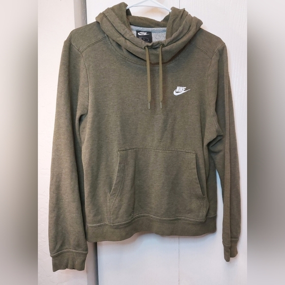 Nike Fleece Funnel Neck Sweatshirt Hoodie Size Medium Sportswear Comfy Athletic - Picture 10 of 10